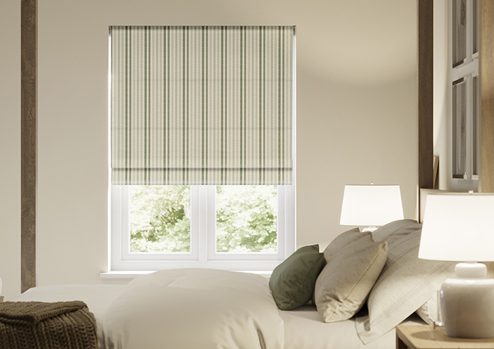 Emily Bond Cornish Stripe, Fern - Twist&Fit Roman Blind - Image 3